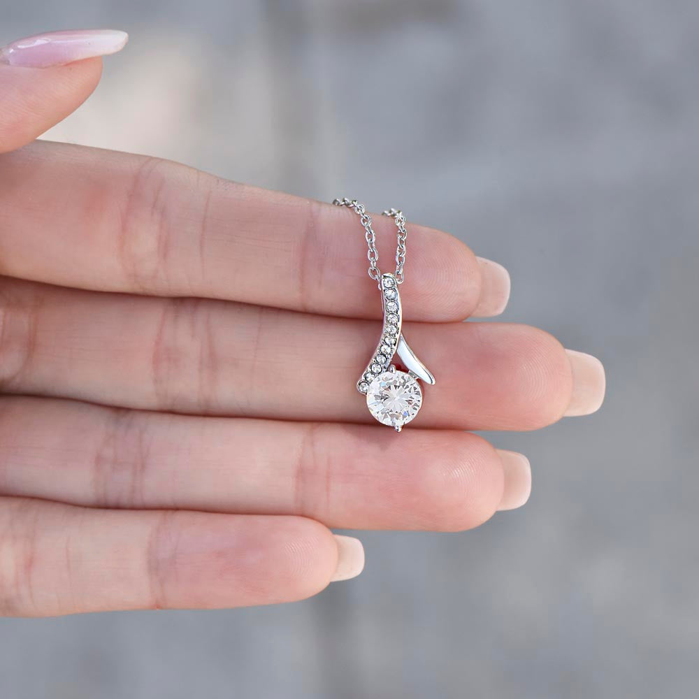 To My Beautiful & Faithful Wife - Alluring Beauty Necklace