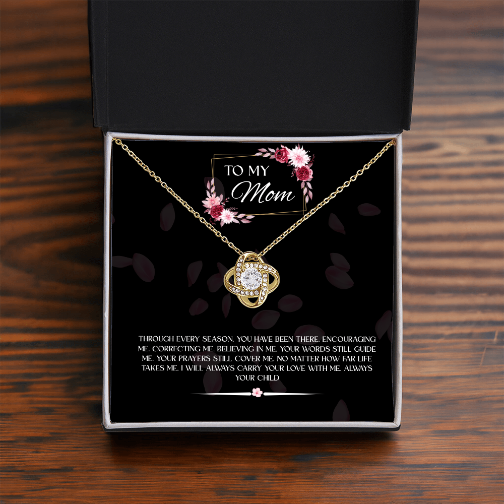 To My Mom - Love Knot Necklace