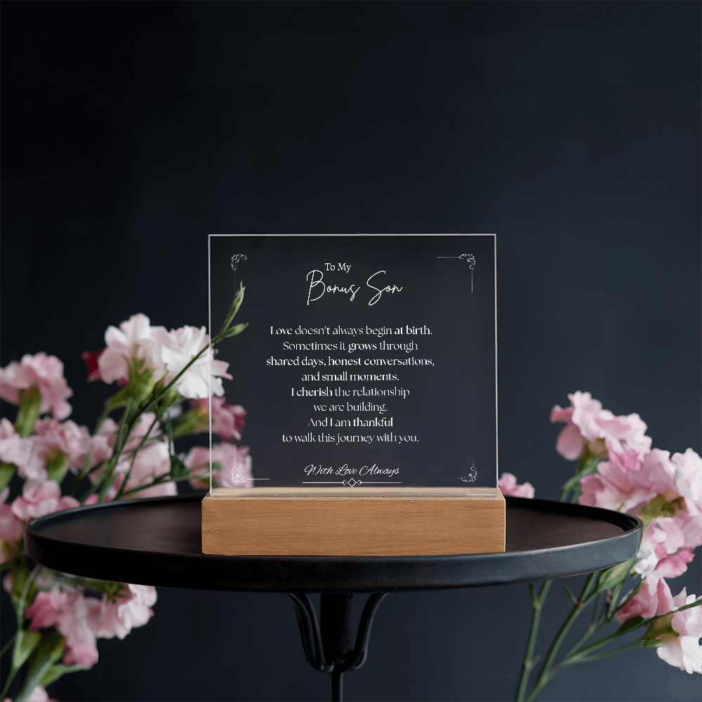 To My Bonus Son - Acrylic Plaque