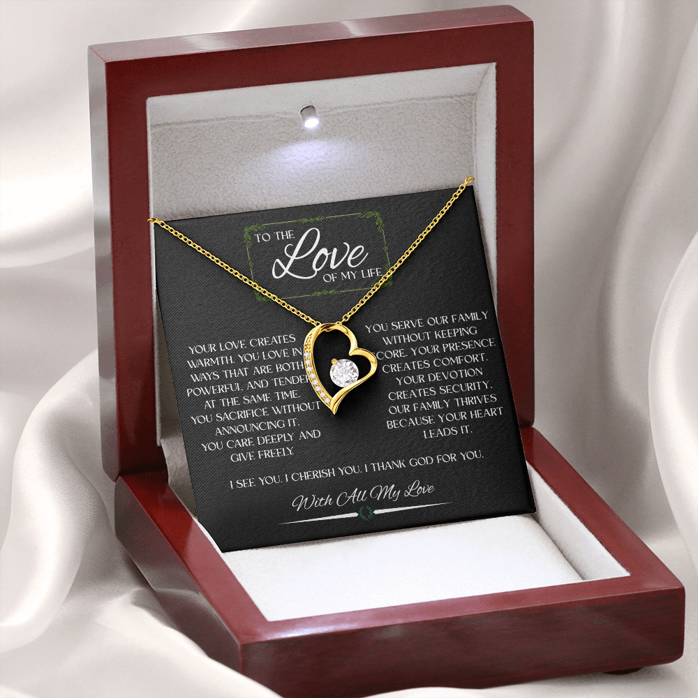 To The Love Of My Life - Forever Love Necklace