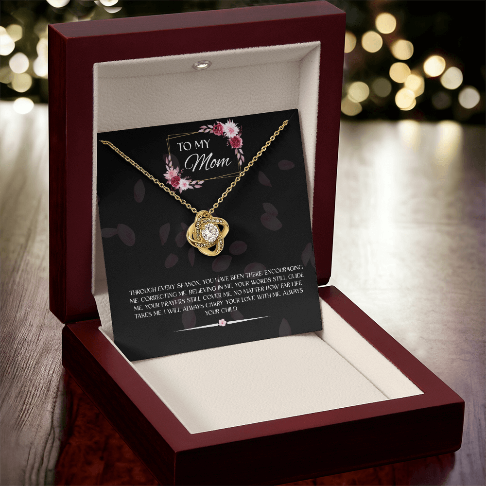 To My Mom - Love Knot Necklace