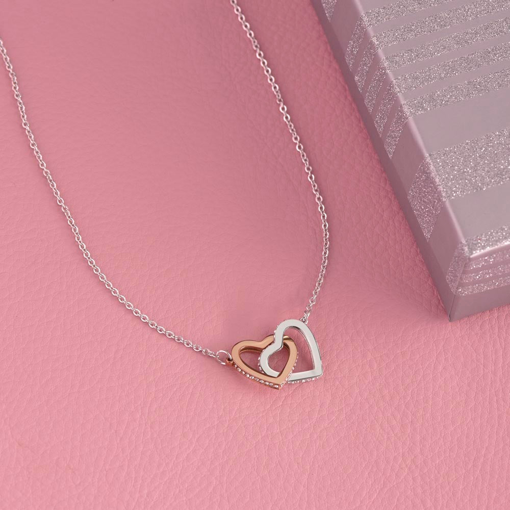 To My Bonus Daughter - Interlocking Hearts