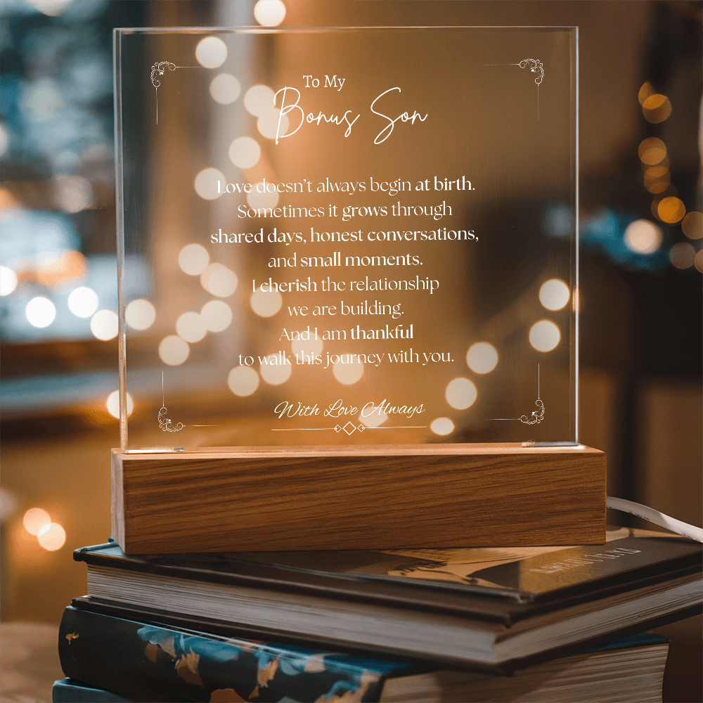 To My Bonus Son - Acrylic Plaque