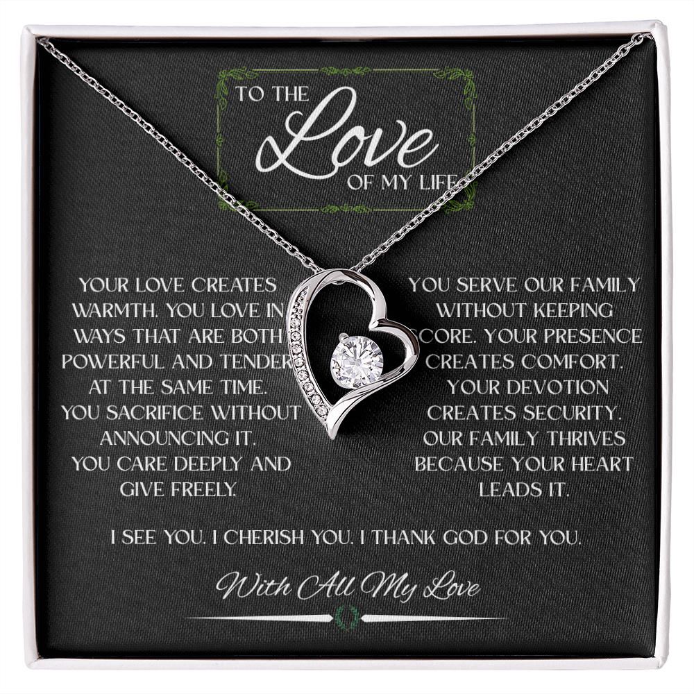 To The Love Of My Life - Forever Love Necklace
