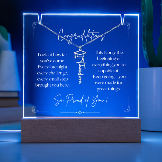 Keepsake Acrylic & Necklace Bundle