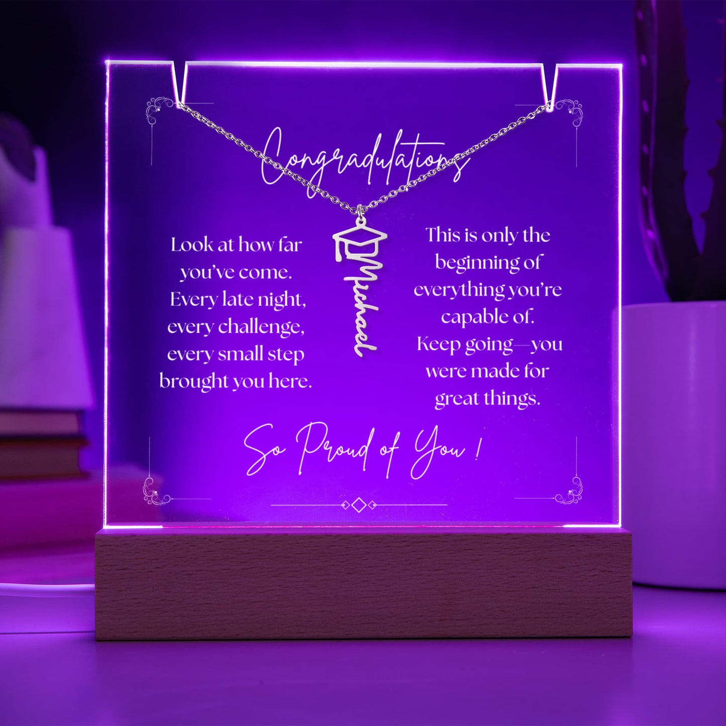 Keepsake Acrylic & Necklace Bundle
