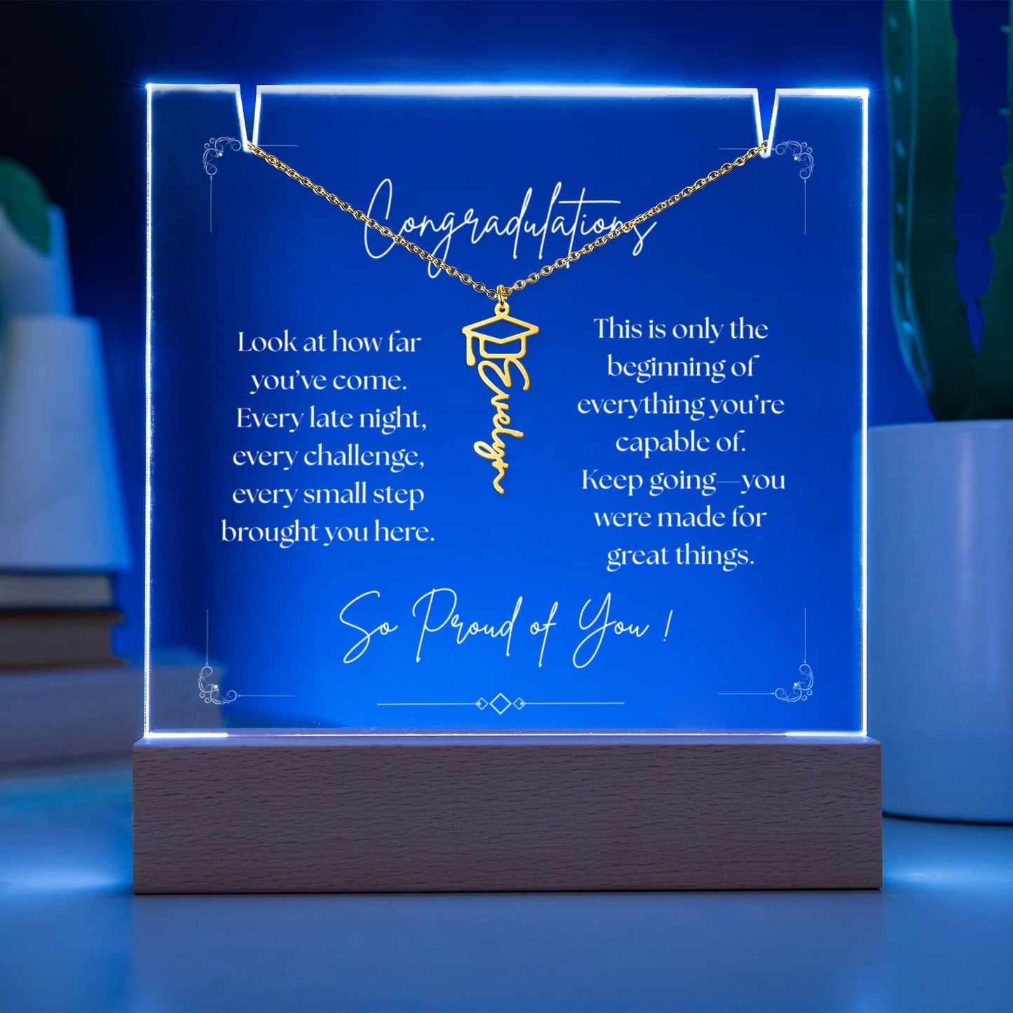 Keepsake Acrylic & Necklace Bundle