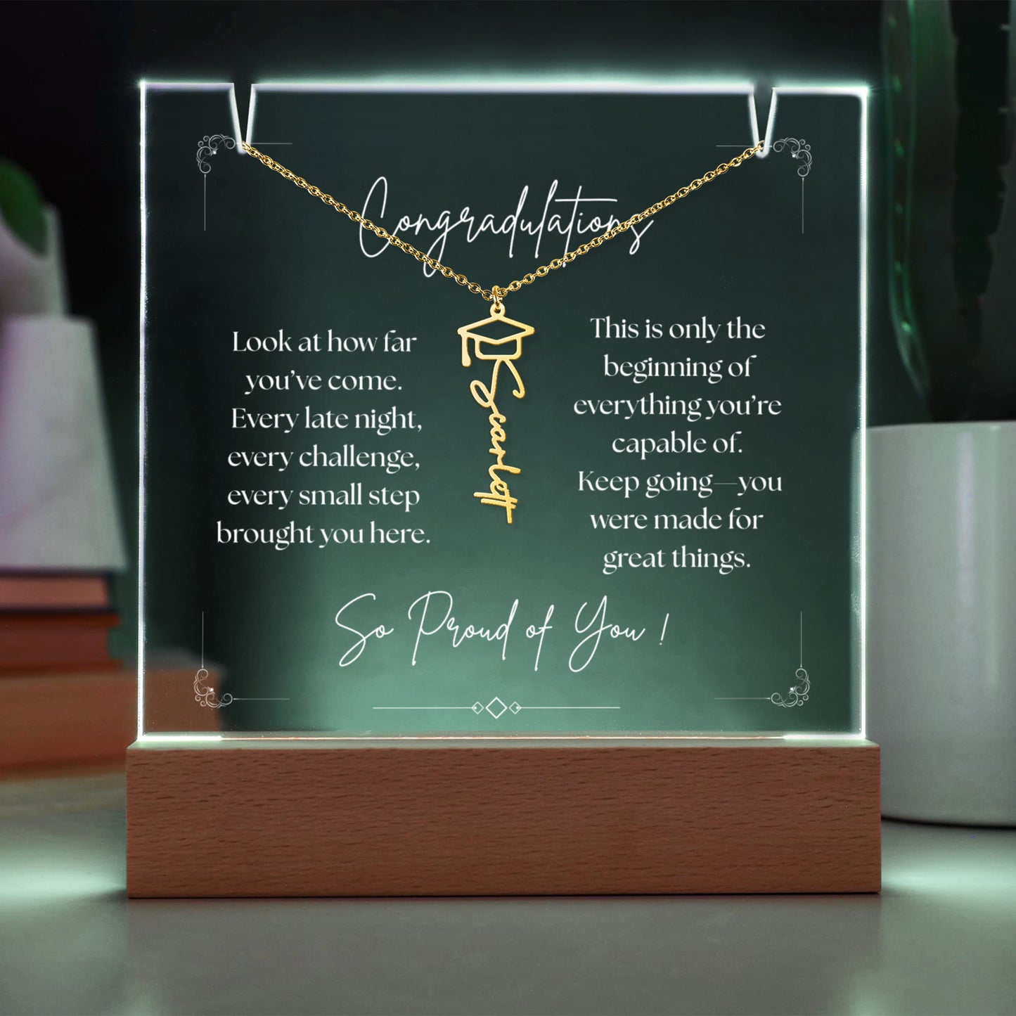 Keepsake Acrylic & Necklace Bundle