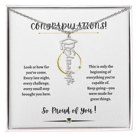 Graduation Name Necklace