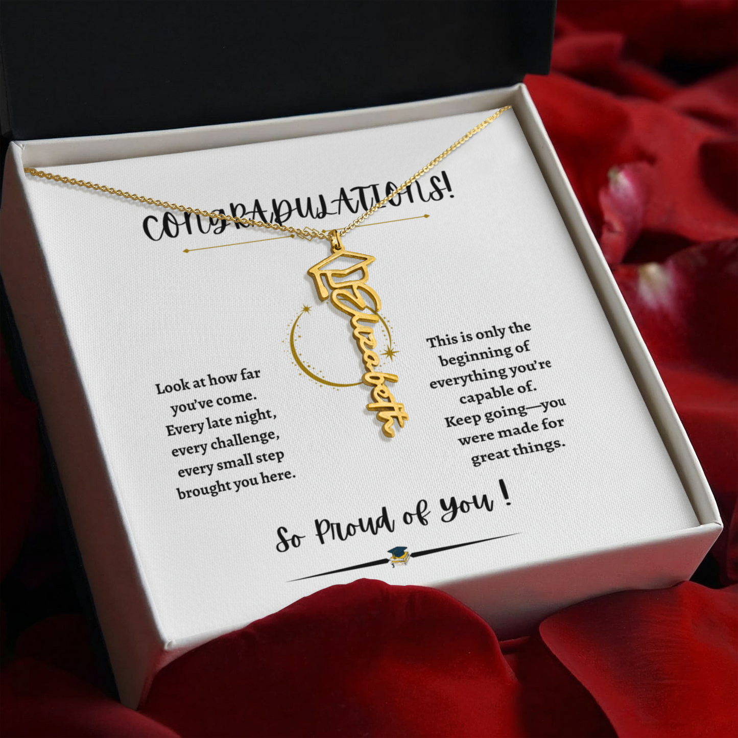 Graduation Name Necklace