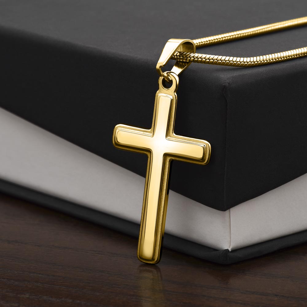 To My Man Of God - Personalized Cross Necklace